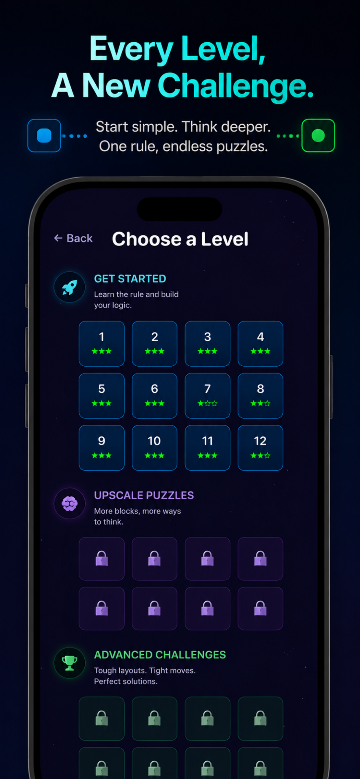Slide Stop Blocks: Grid Puzzle screenshot 2