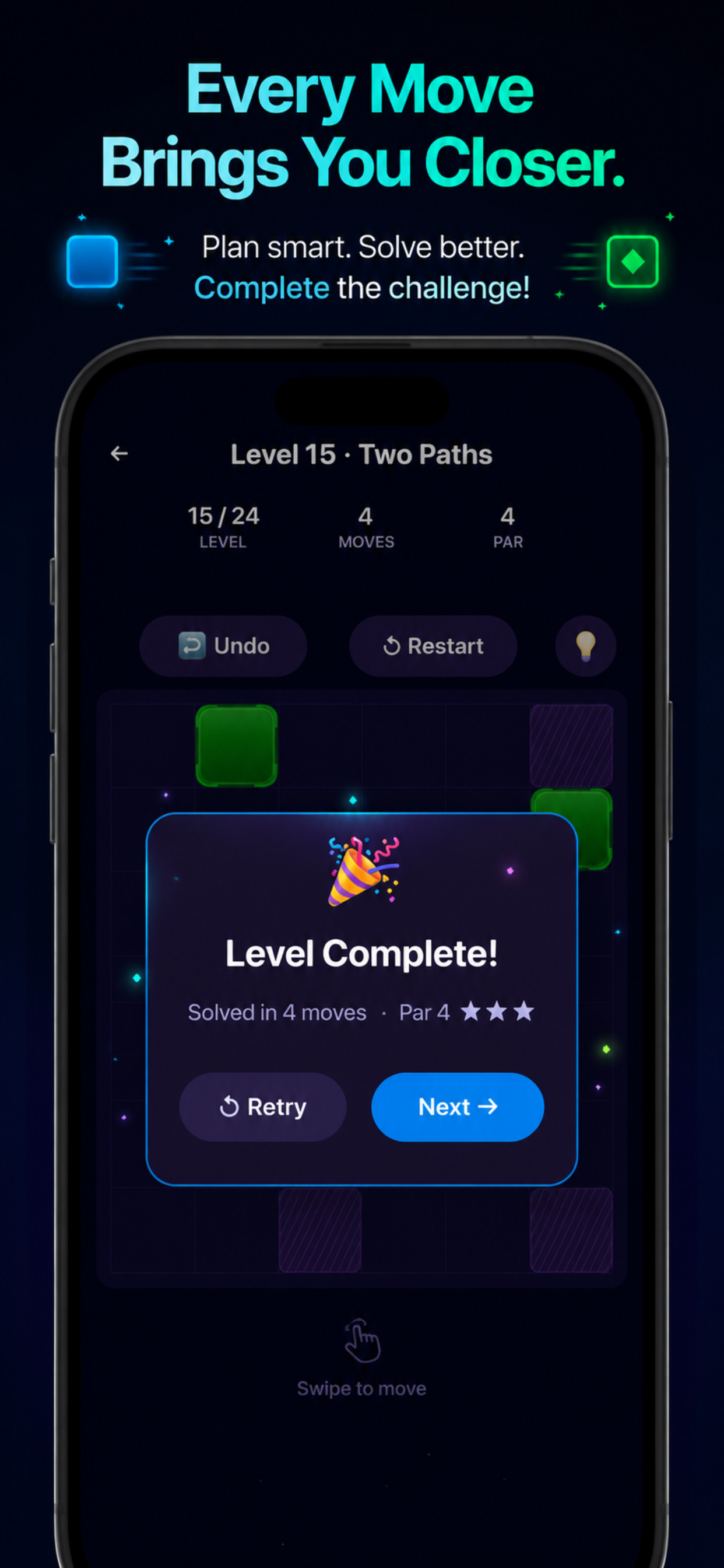 Slide Stop Blocks: Grid Puzzle screenshot 4